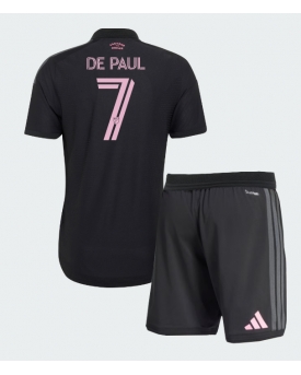 Inter Miami Rodrigo De Paul #7 Maglia Gara Trasferta Repliche 2026-27 Bambino Maniche Corte Inter Miami Rodrigo De Paul #7 Maglia Gara Trasferta Repliche 2026-27 Bambino Maniche Corte